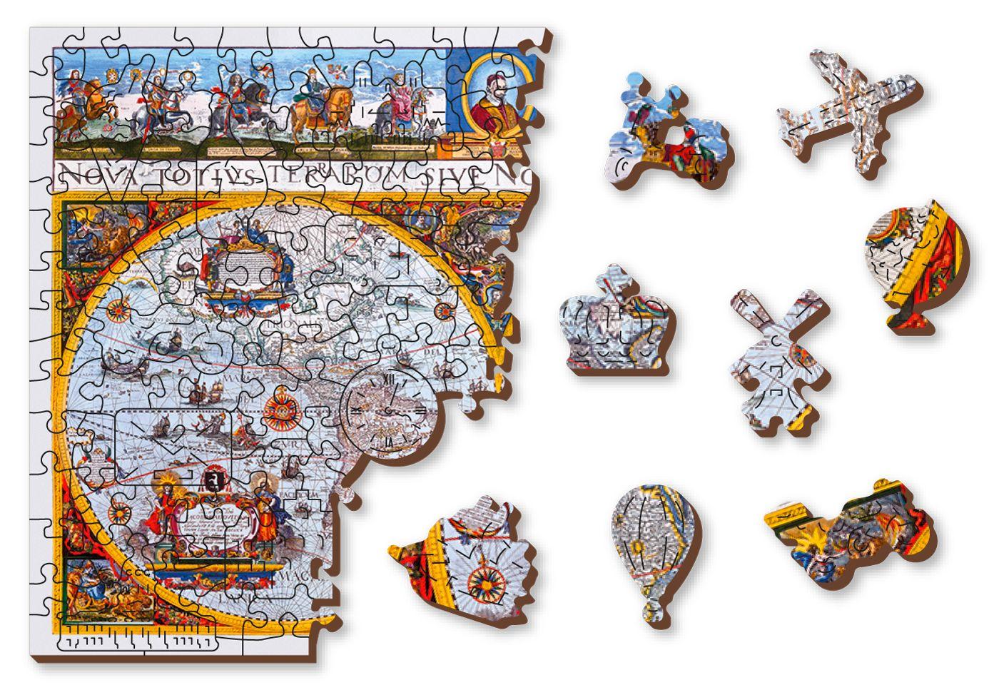 Wooden Puzzle with figurines - Map of Nova Terrarum Antique, 505 elements
