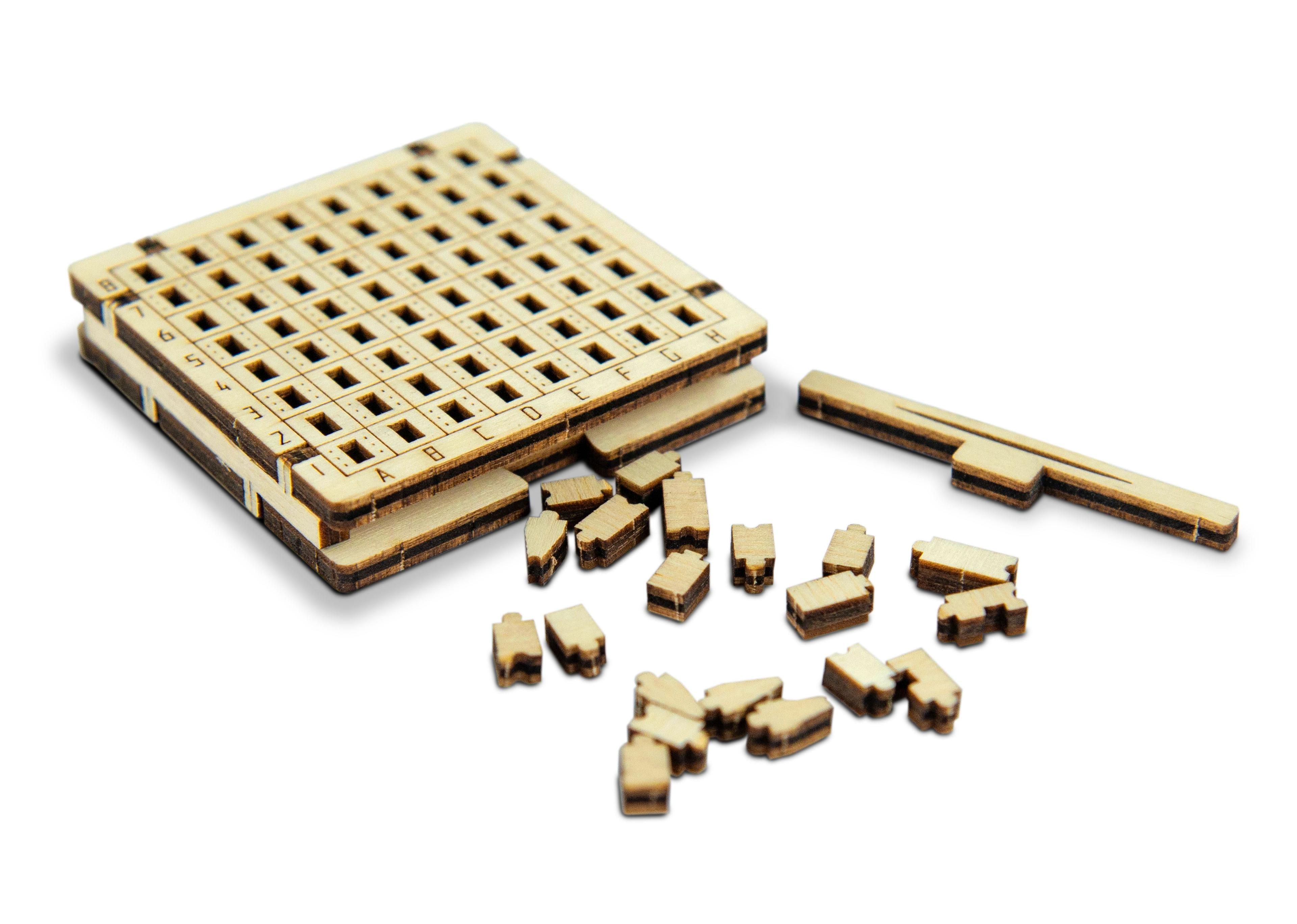 Wooden 3D Puzzle - Wood Chess Game