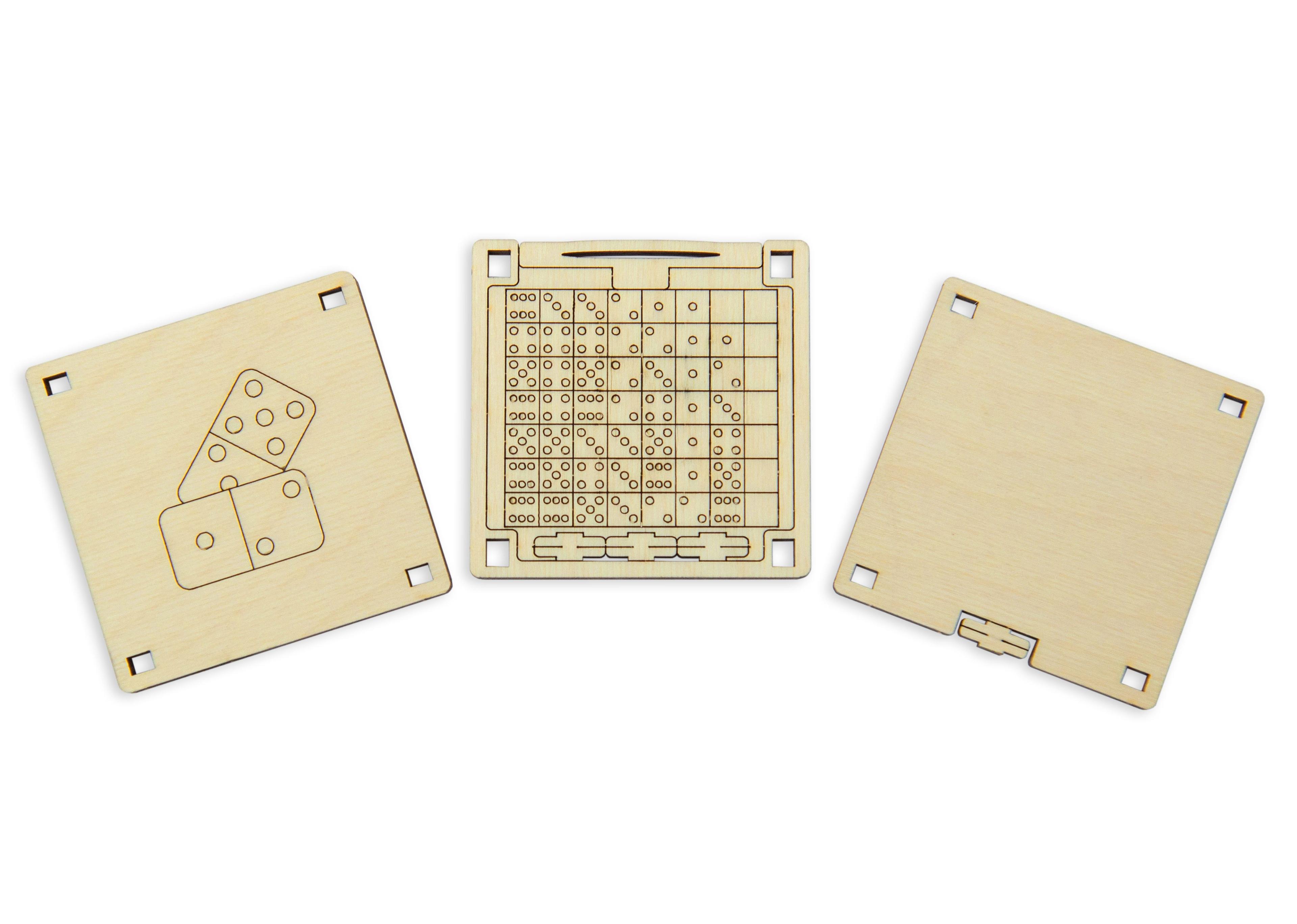 Wooden 3D Puzzle - Game Dominoes of Wood