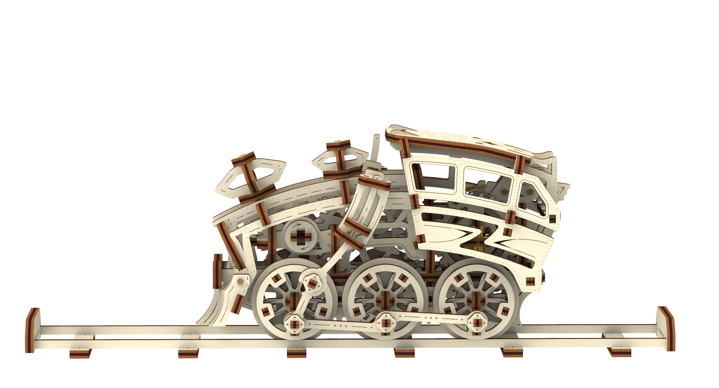 Wooden 3D Puzzle - Dream Express locomotive