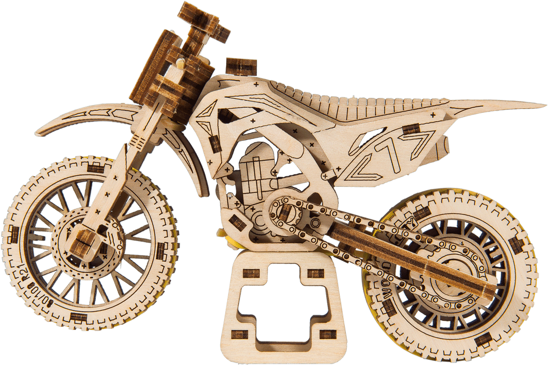 Wooden 3D Puzzle - MotoCross