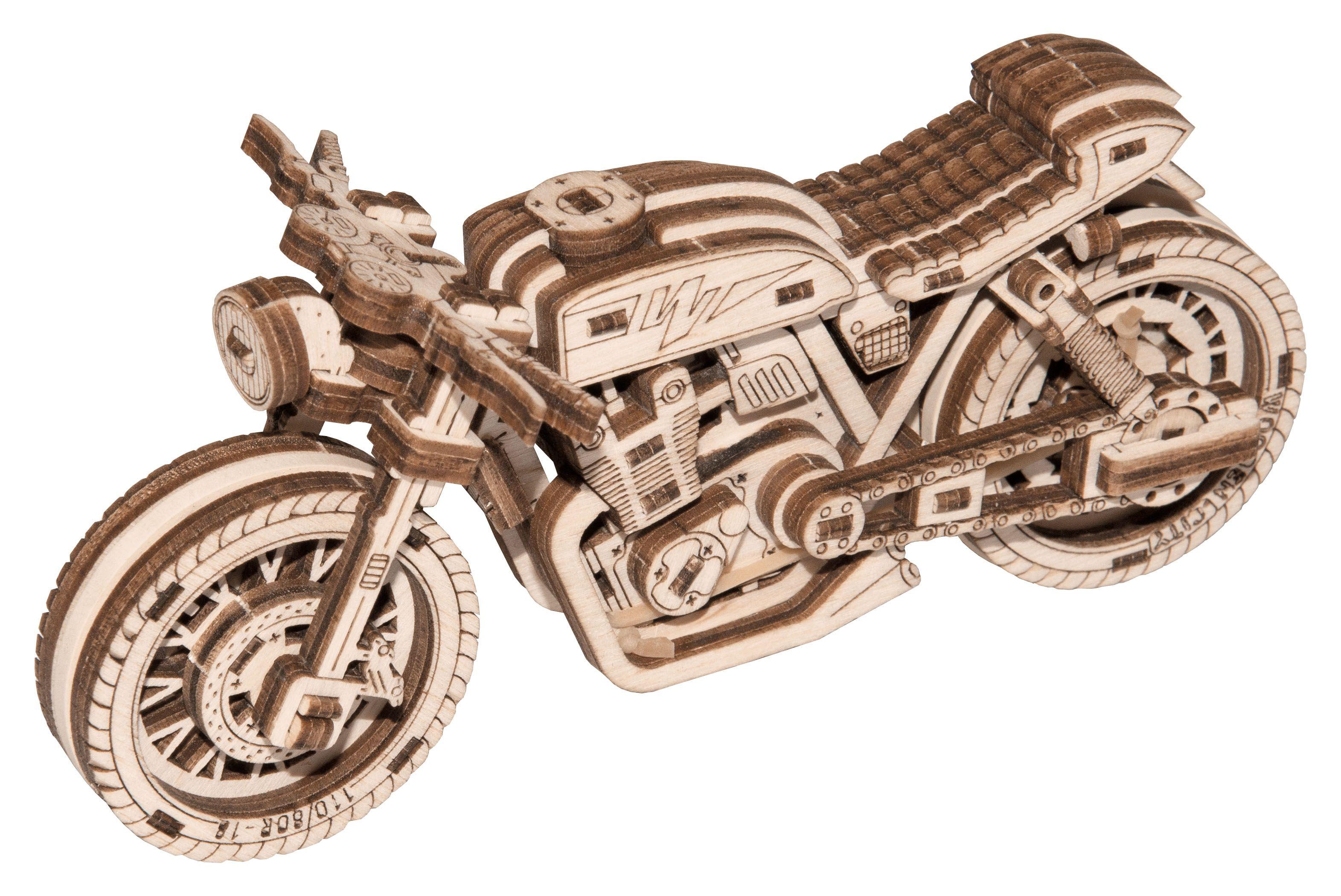 Wooden 3D Puzzle - Cafe Racer Motorcycle