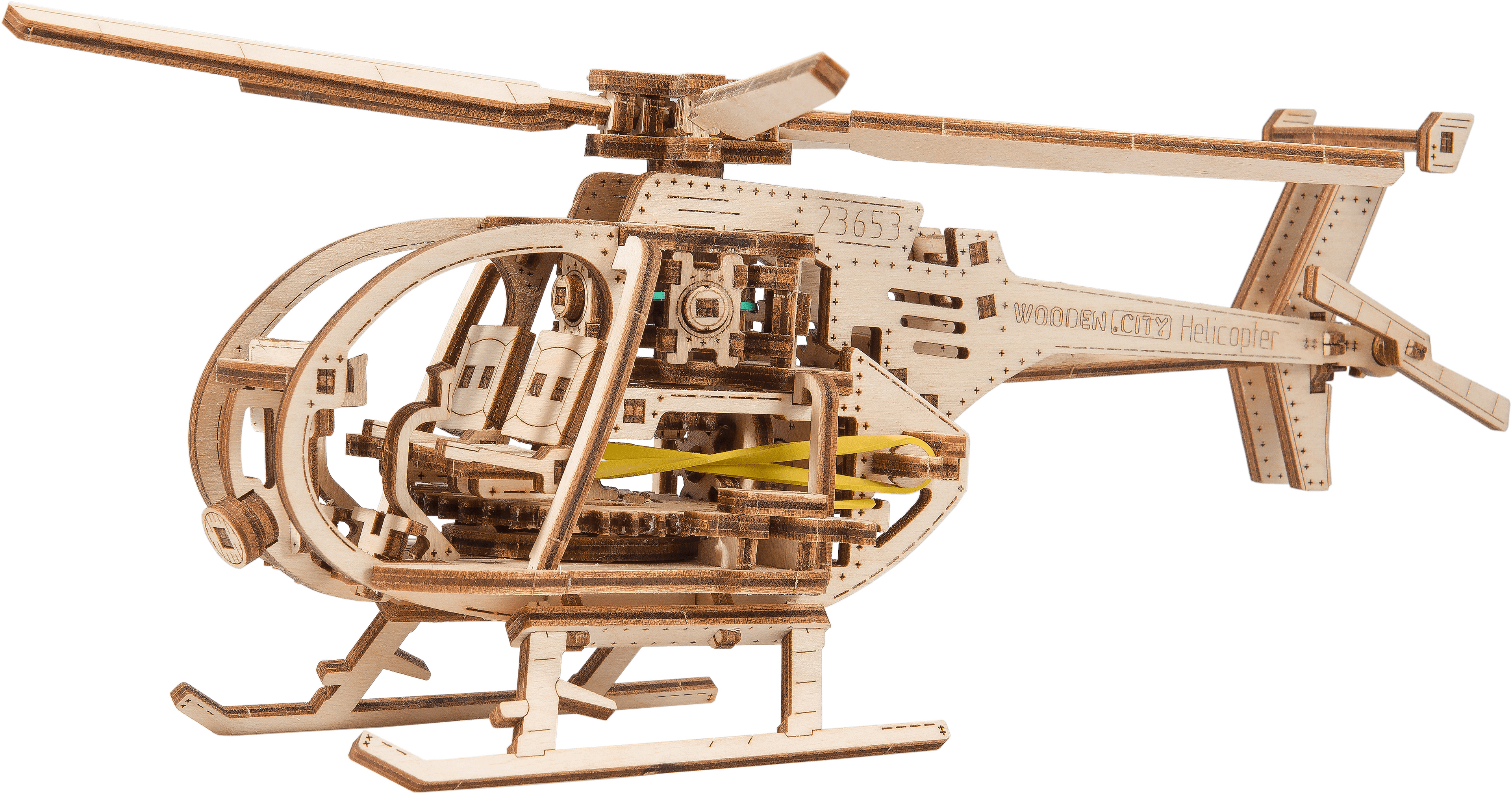 Wooden 3D Puzzle - Helicopter