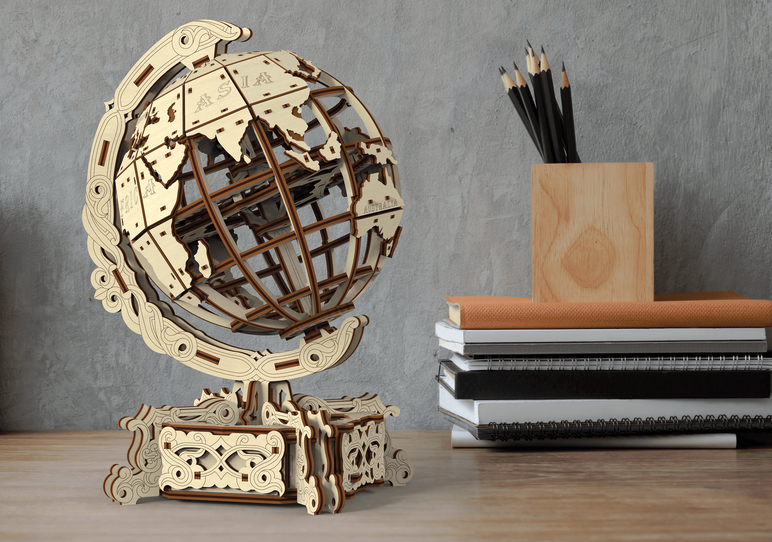Wooden 3D Puzzle - Globe