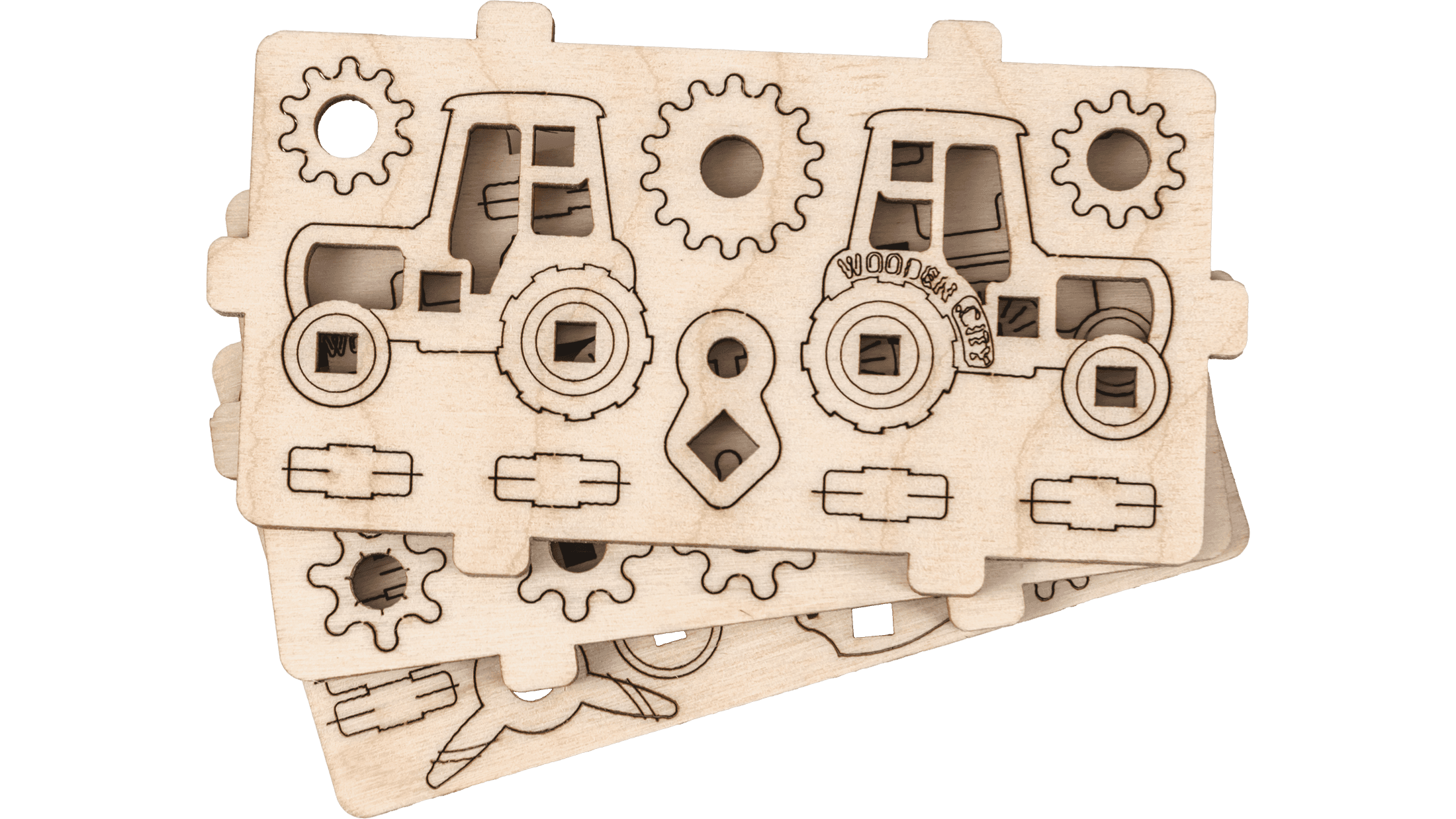 Wooden 3D Puzzle - Transport gadgets
