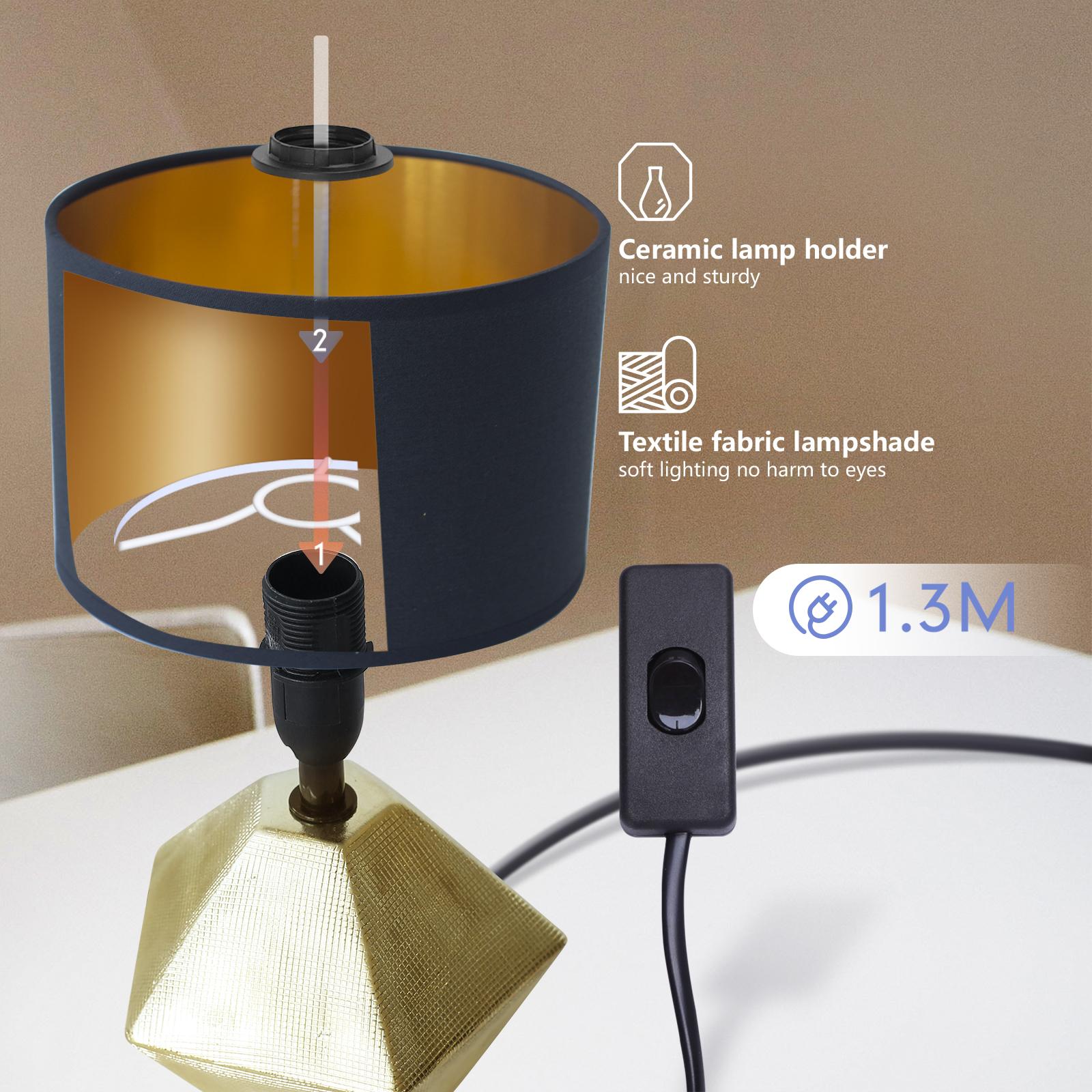 Ceramic Table Lamp (Without Light Source) E14