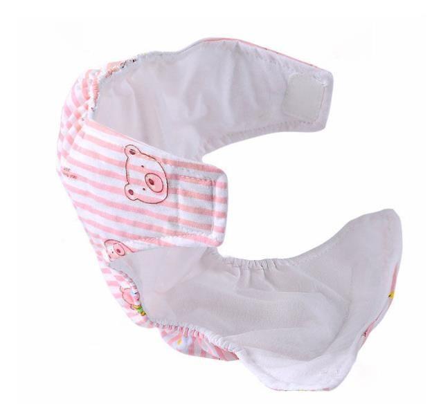 Reusable diaper, swaddle - size M, pink