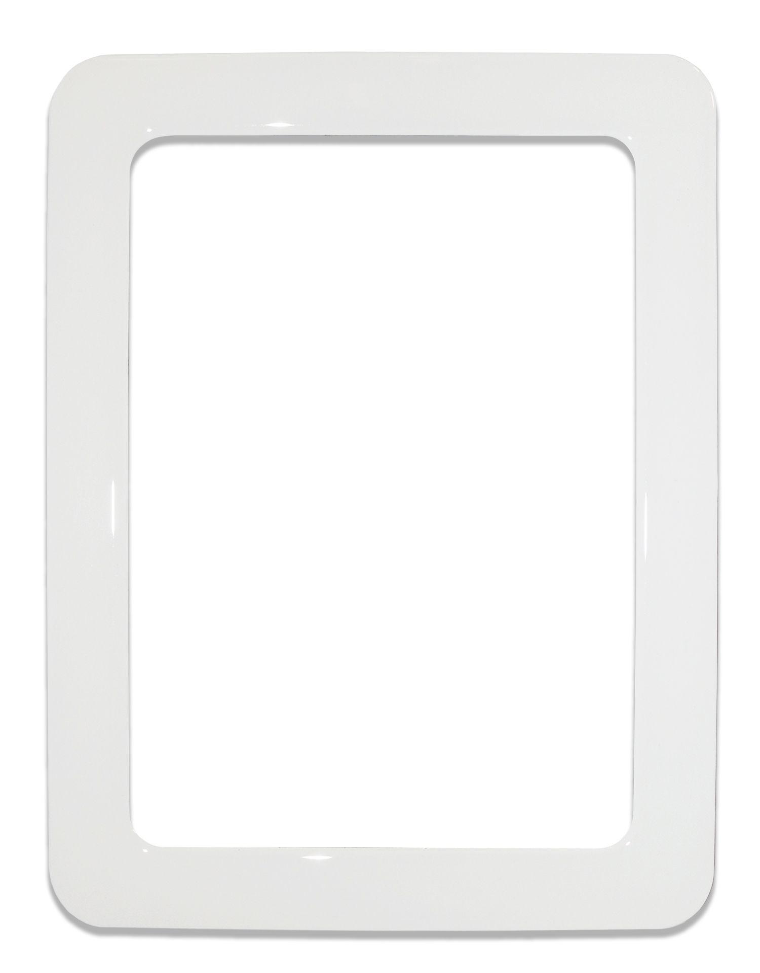 Magnetic self-adhesive frame size 16.0x11.8cm - white