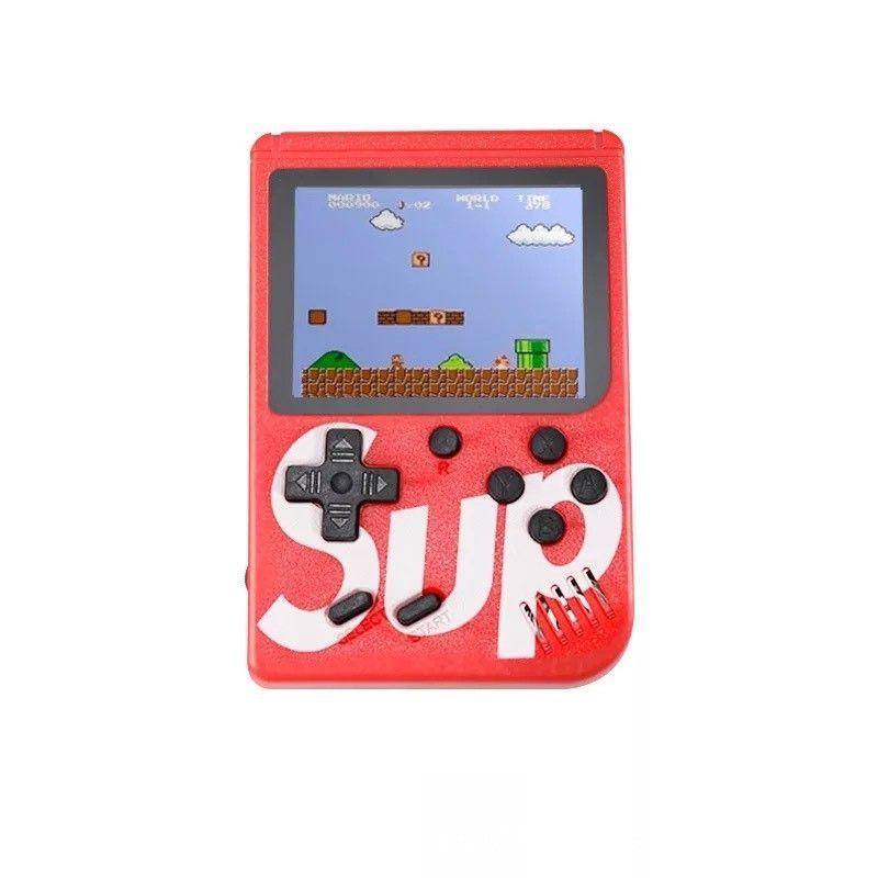 Mini handheld console SUP 400 games - red (for one player)
