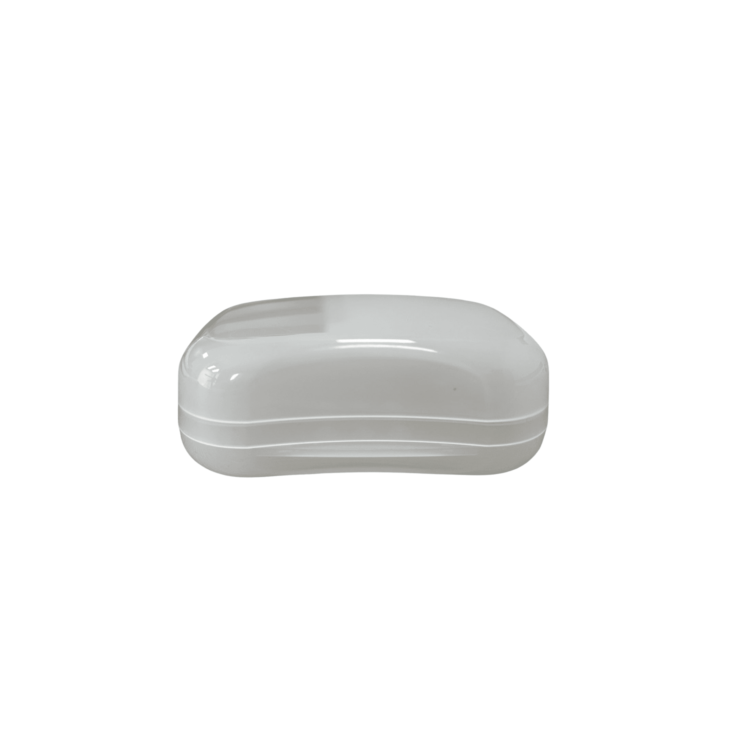 Tourist soap dish, closed plastic soap dish, type III - transparent