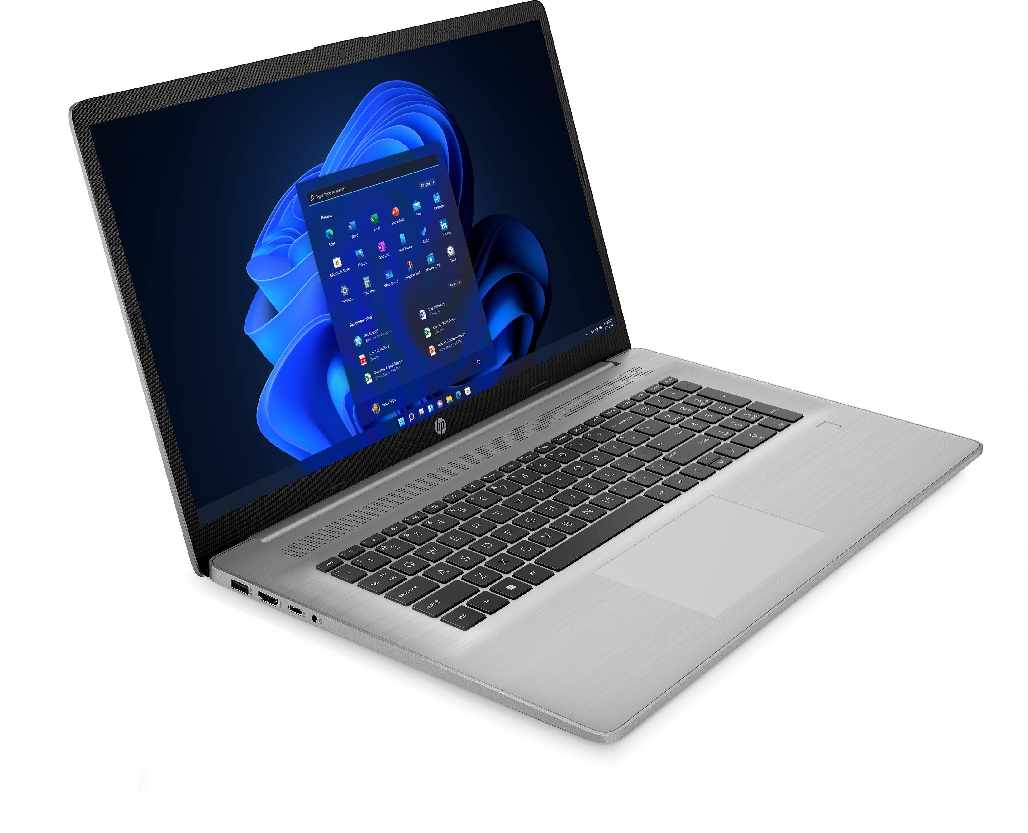 HP 470 G8 Notebook 43.9 cm (17.3") Full HD 11th Gen Intel® Core™ i7 16 GB DDR4-SDRAM 512 GB SSD Wi-Fi 6 (802.11ax) Windows 10 Pro Silver