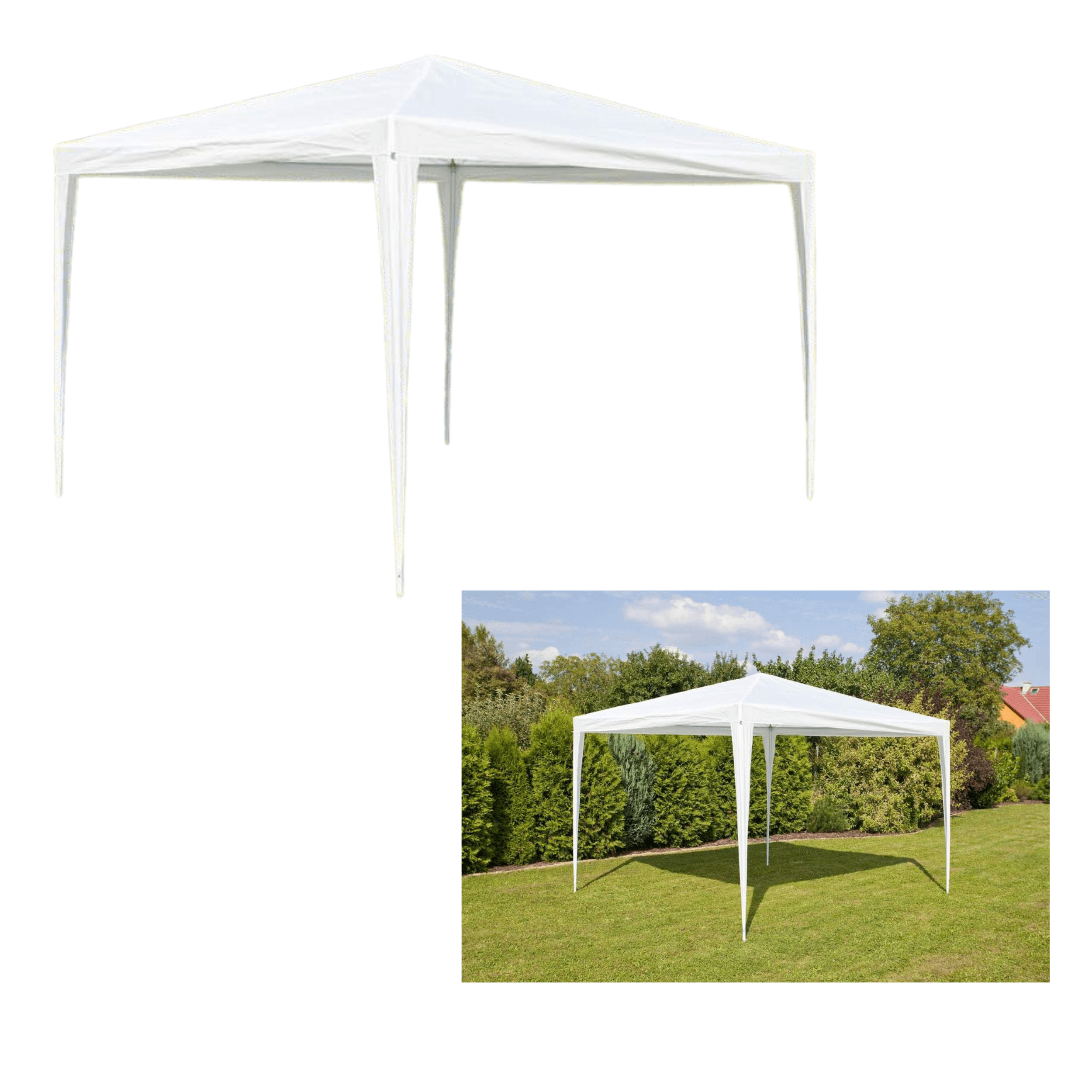 Namiot ogordowy - biały 3x3 m