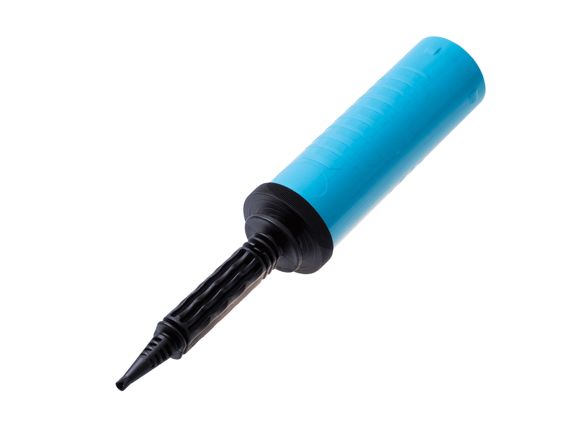 Hand pump for inflating balloons Professional - blue