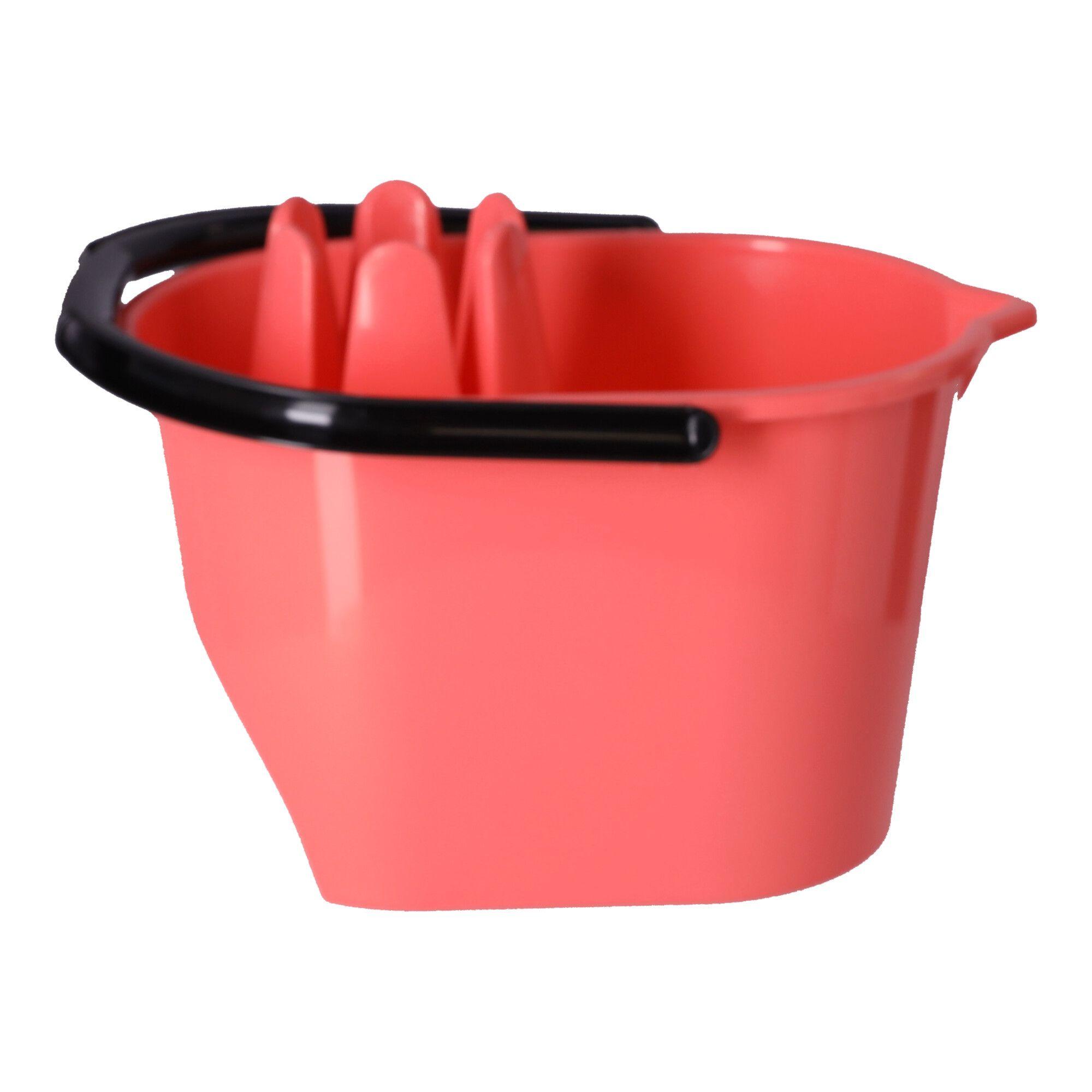 Mop bucket with squeezer, POLISH PRODUCT - peach