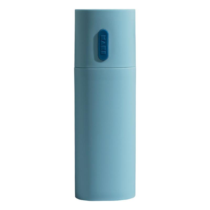 Container, case for toothbrush and toothpaste - blue