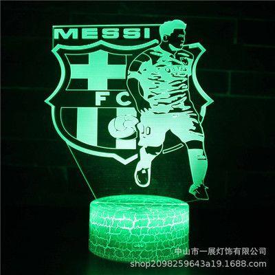 Lampka nocna 3D LED "FC Barcelona" Hologram + pilot