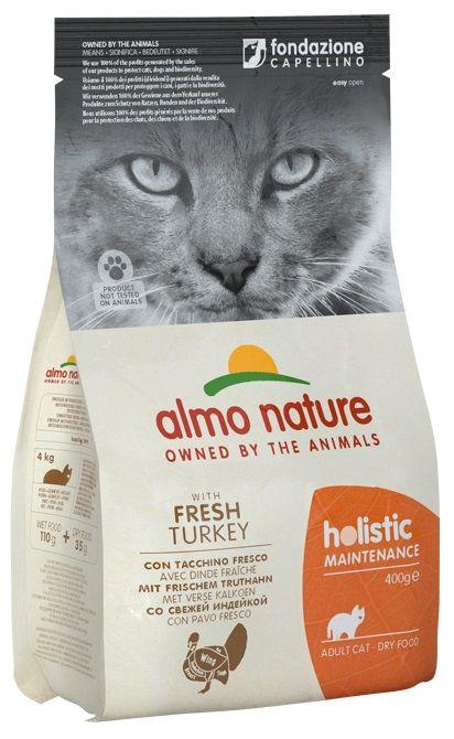 ALMO NATURE Adult Holistic with turkey - Dry Cat Food - 400 g