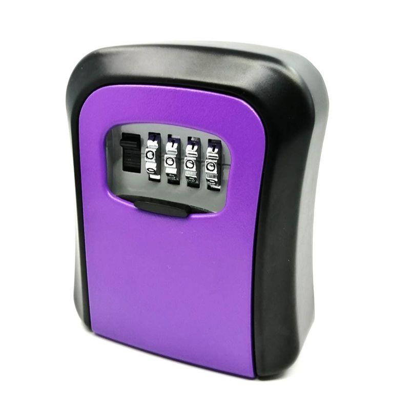 Lockable key box - purple