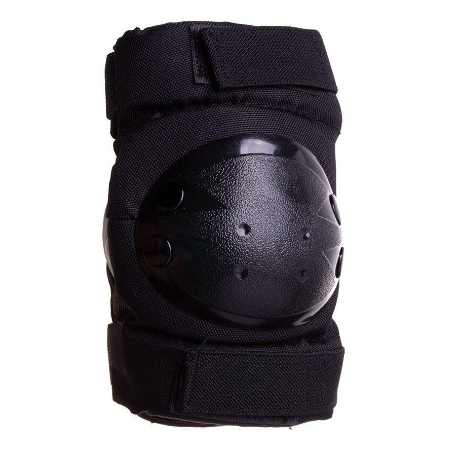  Helmet + protectors for roller, skateboard, bike - black, size L