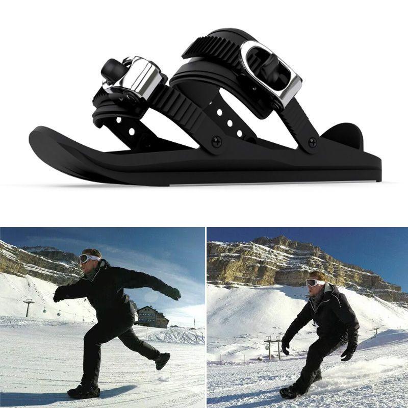 Buty narciarskie mini Krótkie narty - czarne
