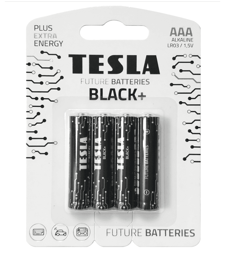 Alkaline battery TESLA BLACK+ LR03 B4 1.5V 4 PCS