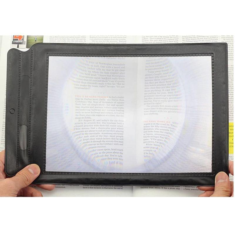Triple magnifying glass for reading
