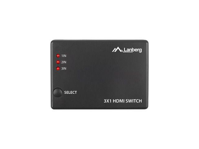 LANBERG VIDEO SWITCH 3X HDMI + MICRO USB PORT