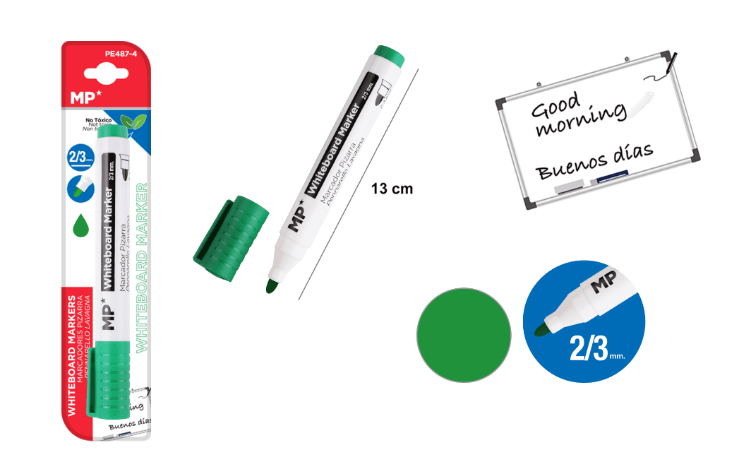 Dry-erase marker for blackboard - green