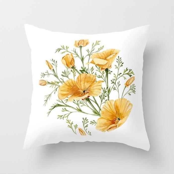 Decorative pillowcase with flowers - pattern VIII