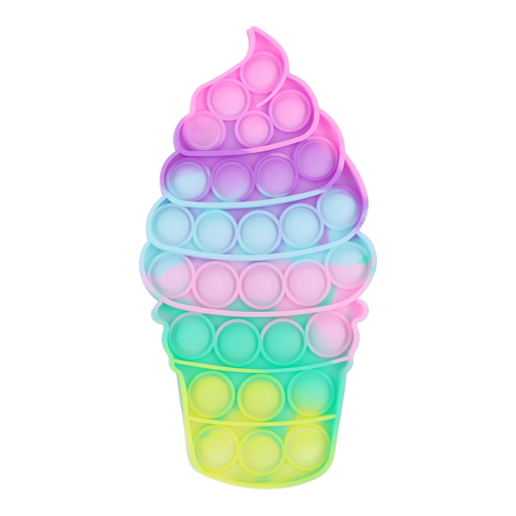 Anti-stress sensory toy in the shape of ice cream