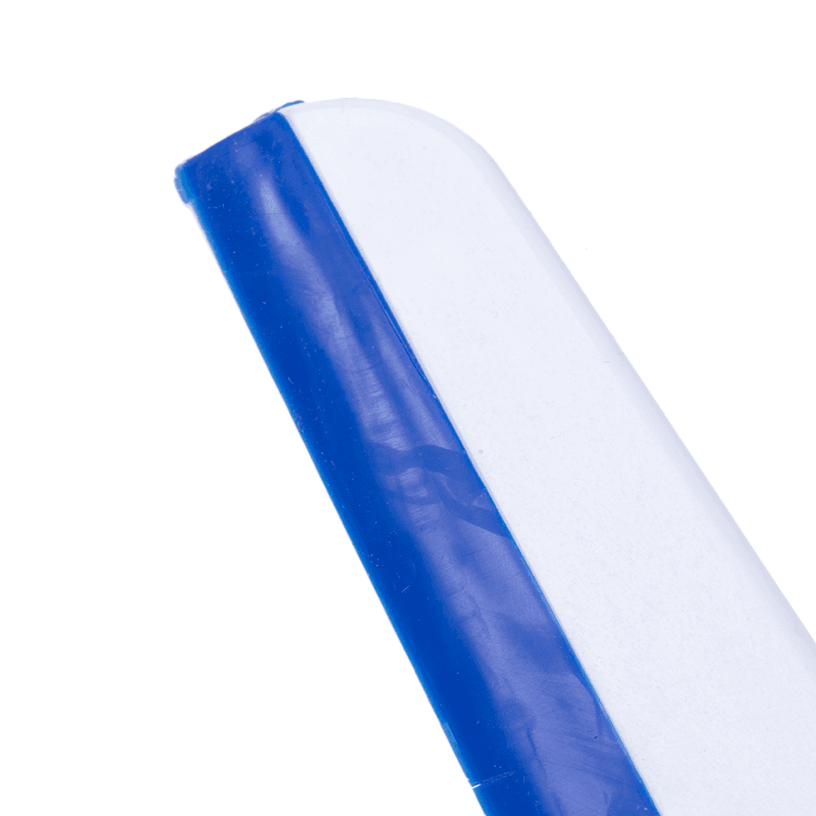 Ściągaczka do szyb okien gumowa silikon z uchwytem - niebieska