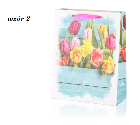 Torebka prezentowa tulipany 24cm x 18cm