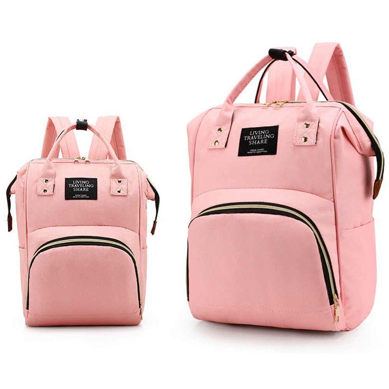Plecak / torba dla mamy – różowy
