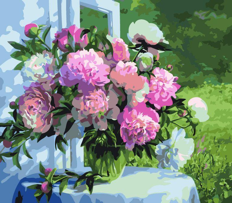 Obraz do malowania po numerach - Kwiaty 60x75
