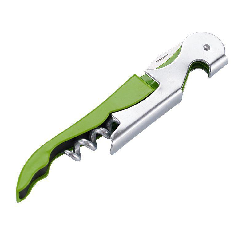 Wine opener / corkscrew - green