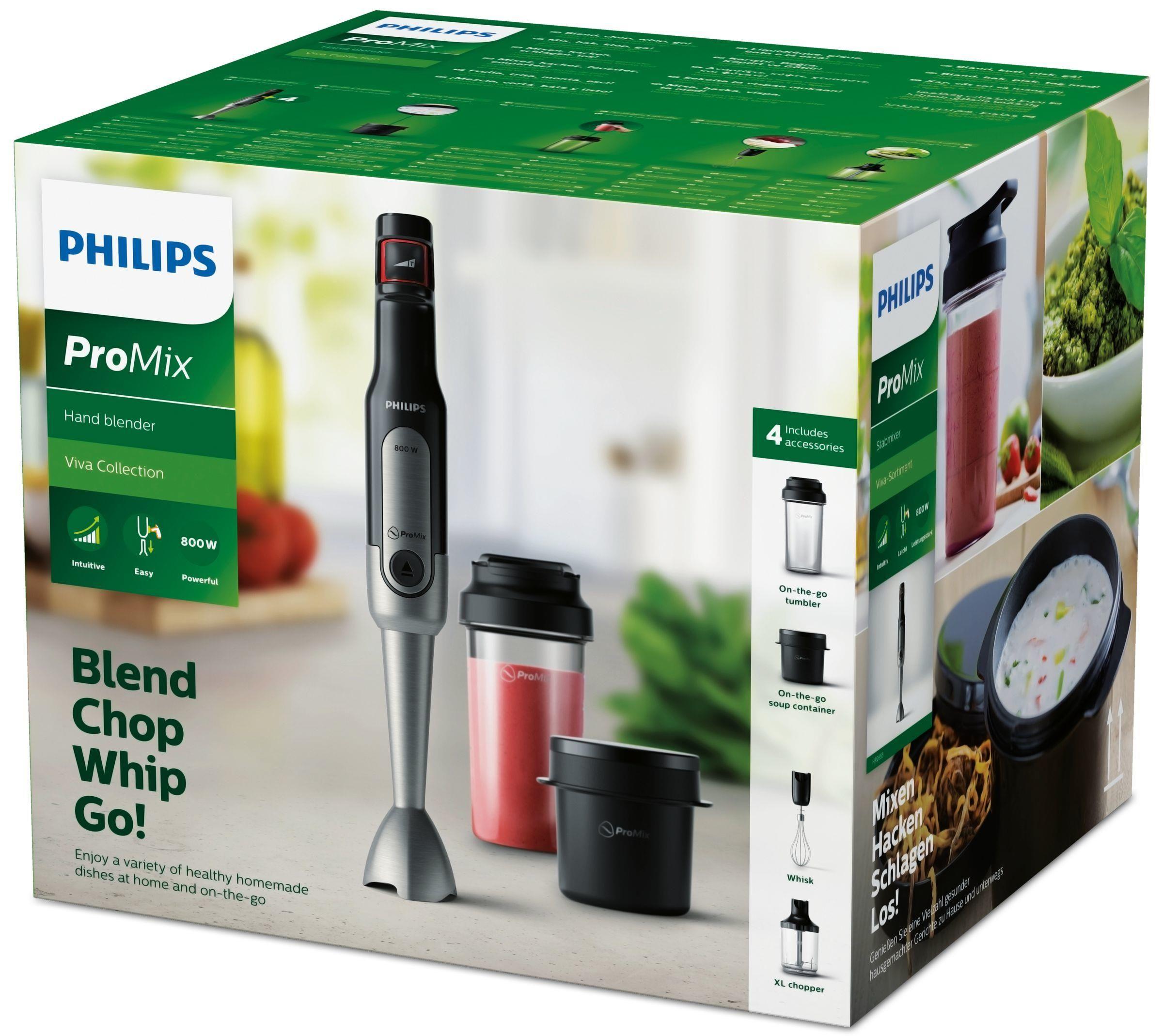 Frosty Invalid Simplicity Philips Viva Collection HR2655/90 blender Immersion blender 800 W Stainless  steel, Black Unpacked