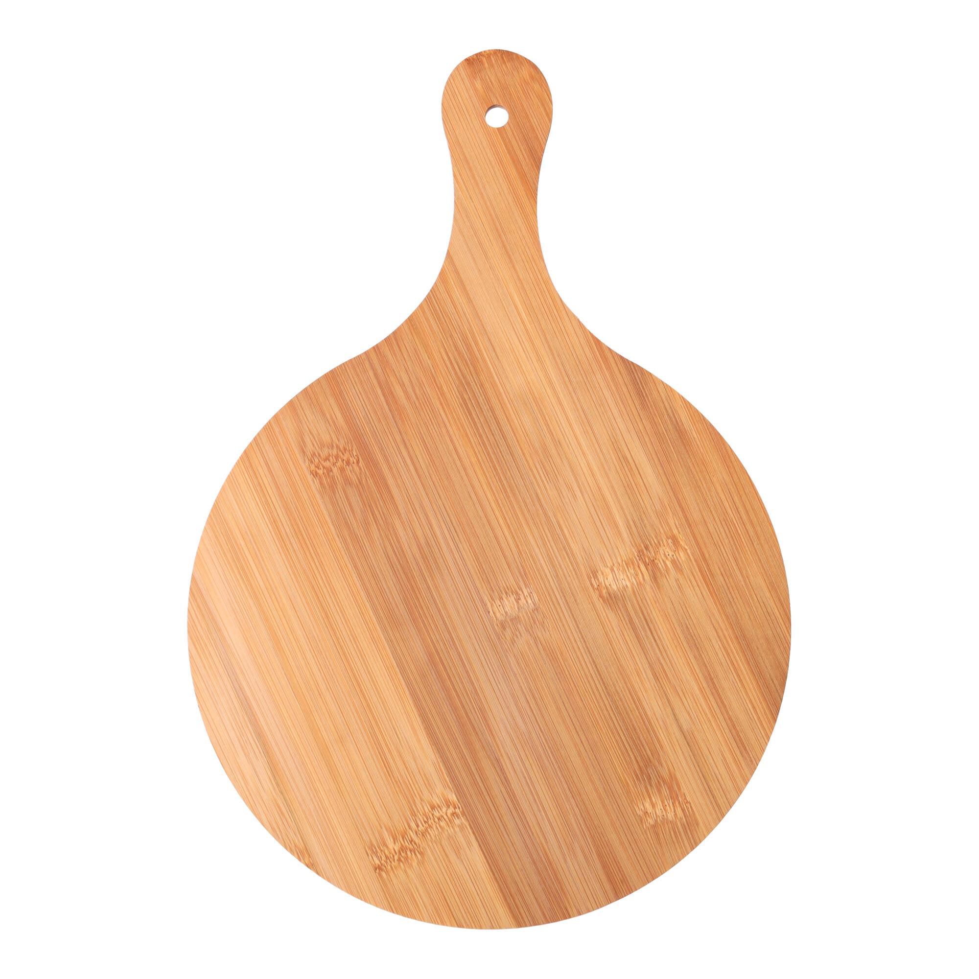 Wooden pizza board - round, size 38*26*1.2