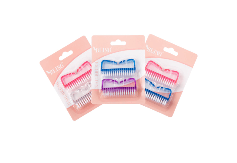 BLING manicure and pedicure brush, set of 2
