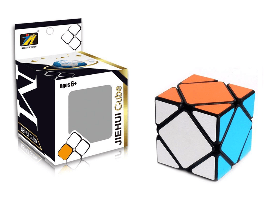 Modern jigsaw puzzle, logic cube, Rubik's Cube - Skewb, type III