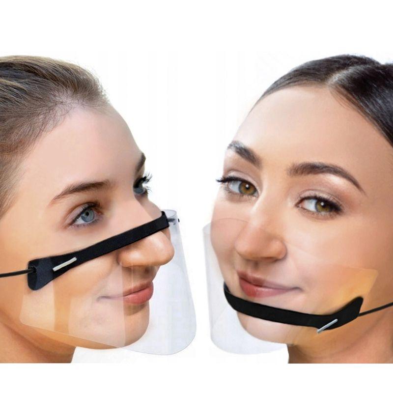 Mini nose and mouth helmet - black