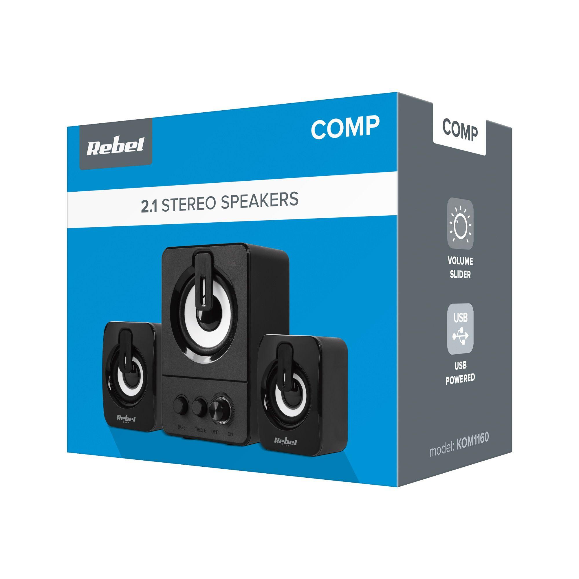Rebel Comp CS-50 2.1 PC Speakers