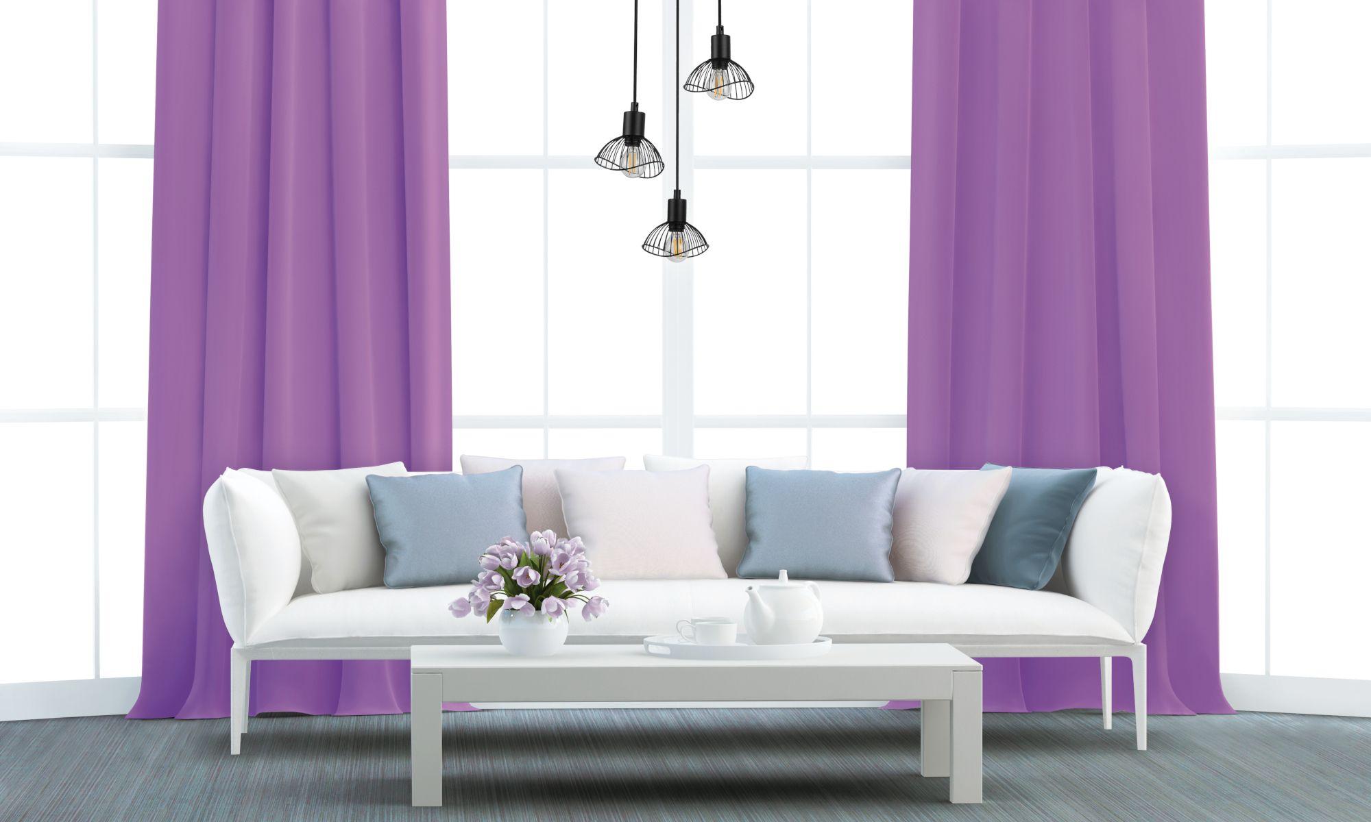 Tuckano Curtain LIQUORICE violet 140x250