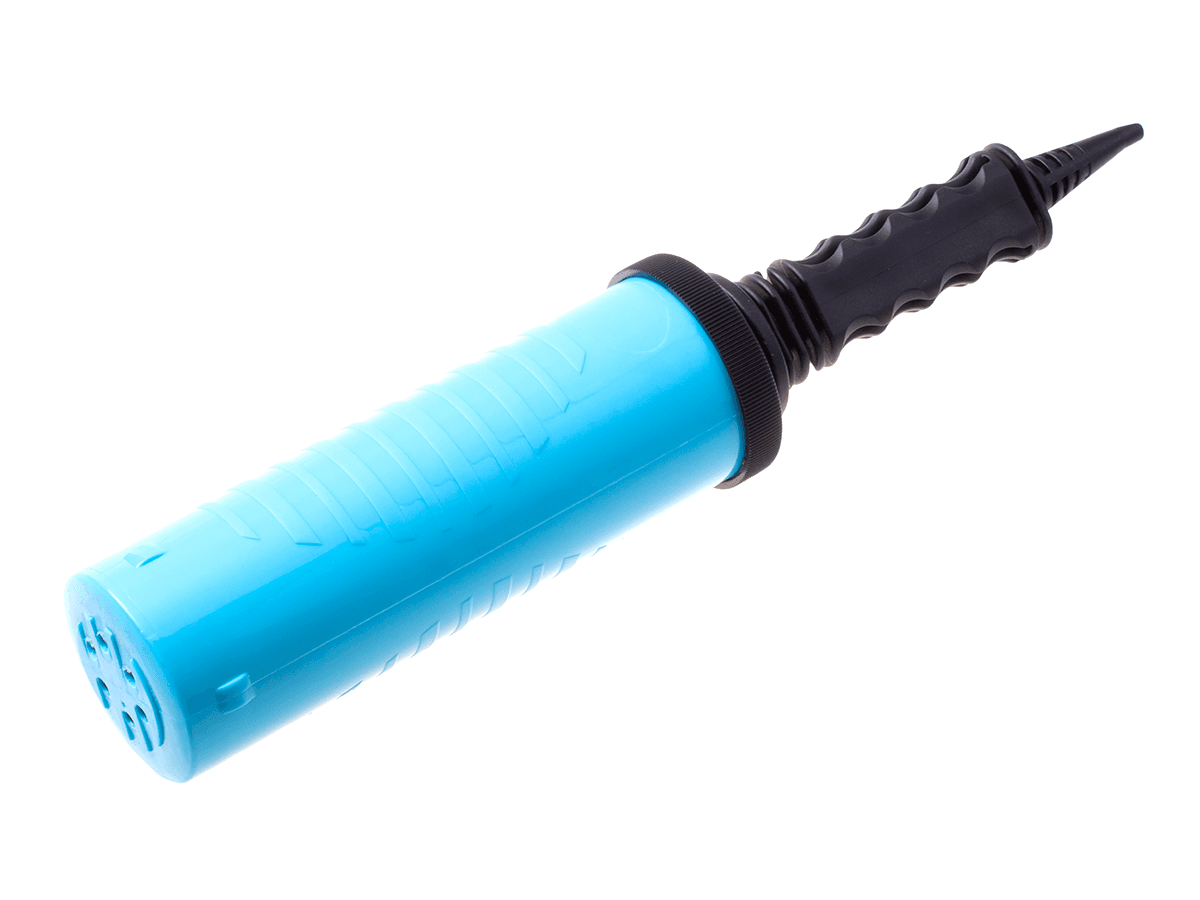 Hand pump for inflating balloons Professional - blue