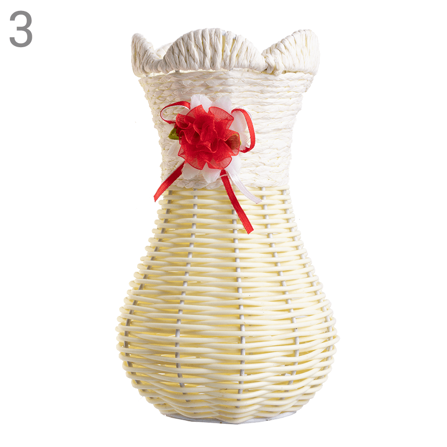 Decorative braided vase