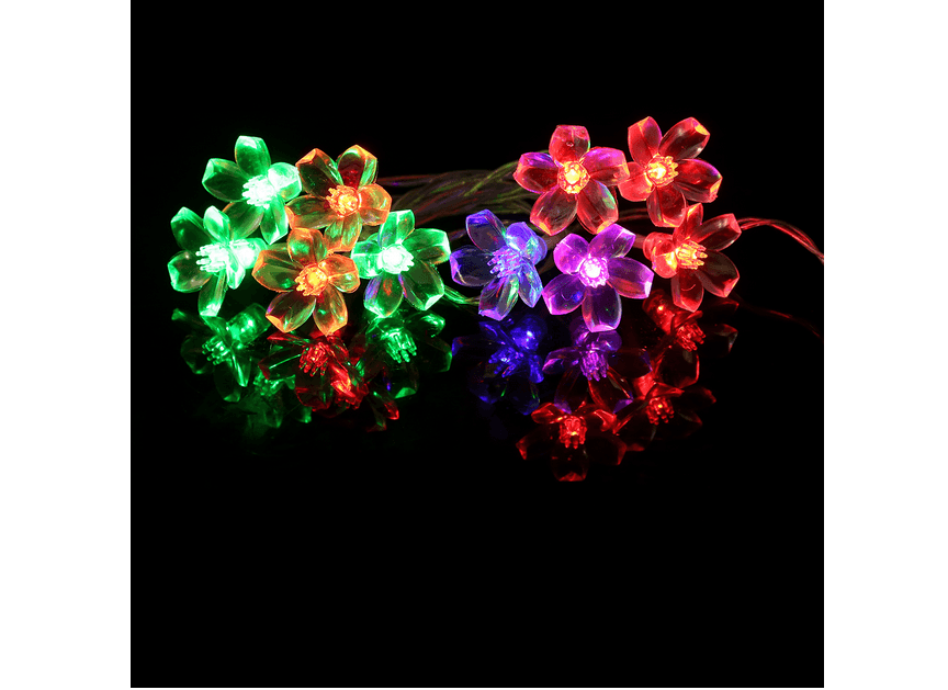 Decorative lamps in the shape of a flower - multi-colour