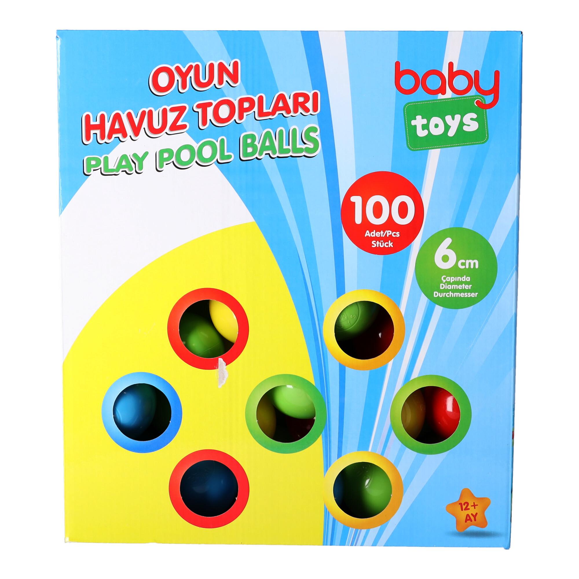 Set of colored Dry Pool Balls 100 pieces Pilsan