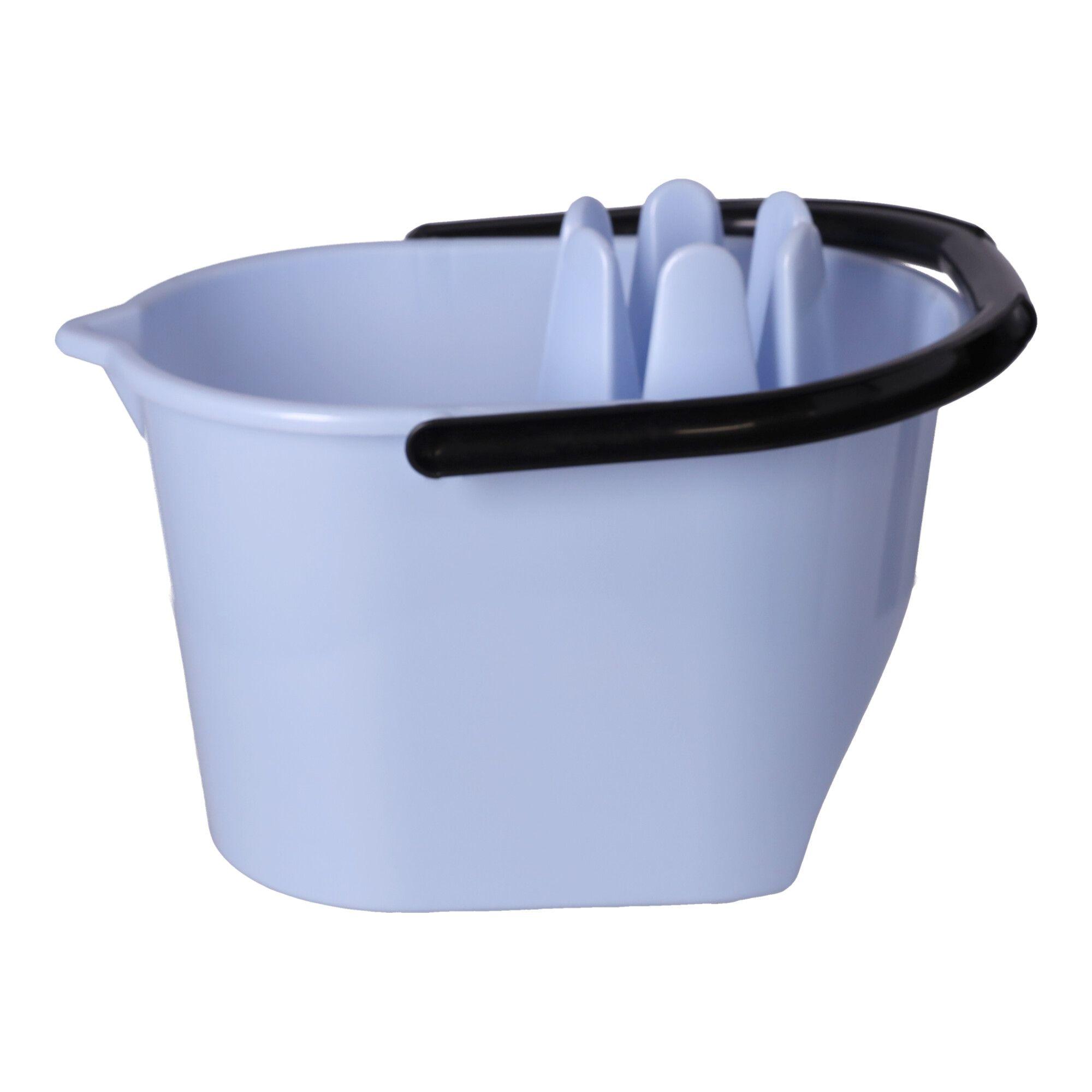Mop bucket with squeezer, POLISH PRODUCT - light blue