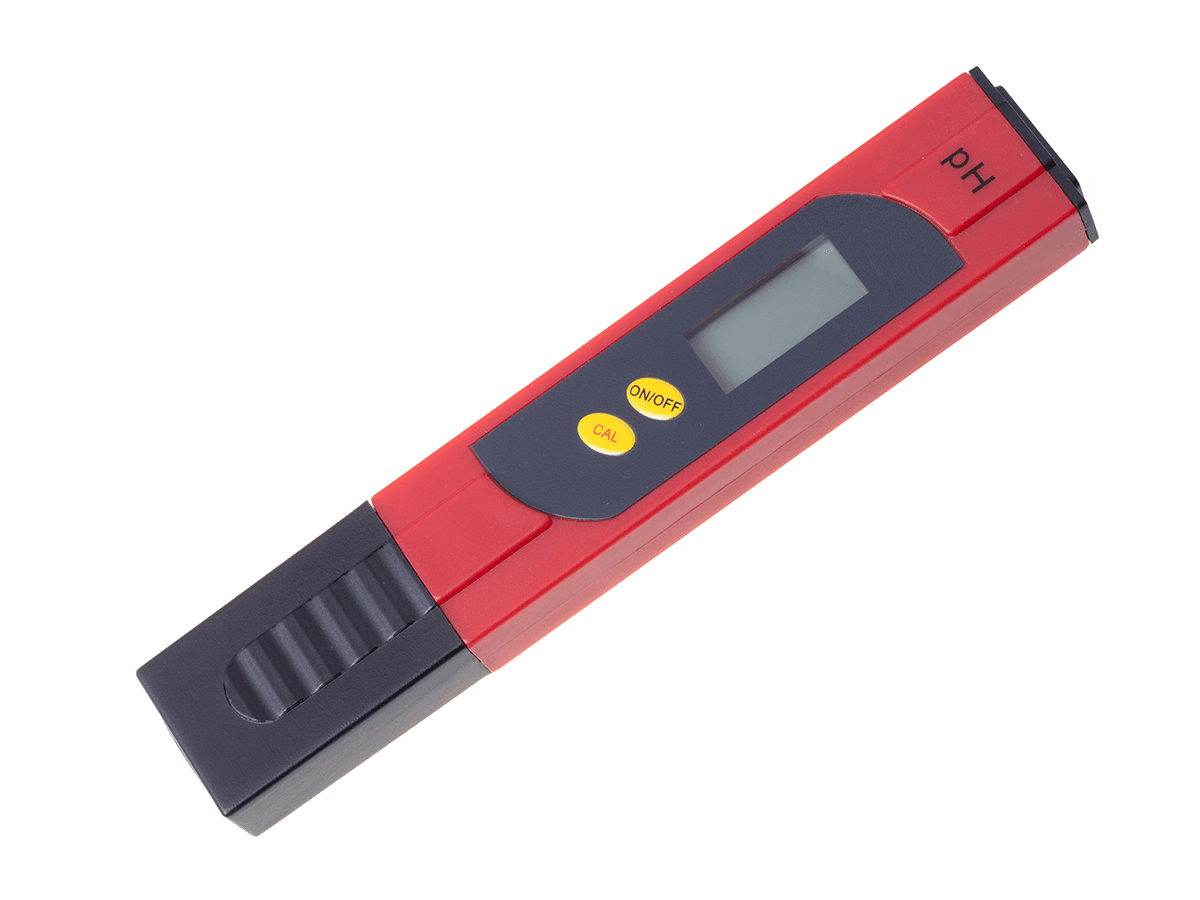 Cyfrowy miernik, tester pH wody - czerwony