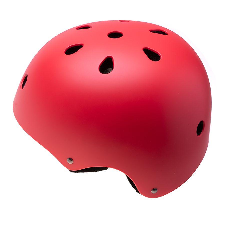 Adjustable helmet for a child on a bicycle / rollers - red, size S