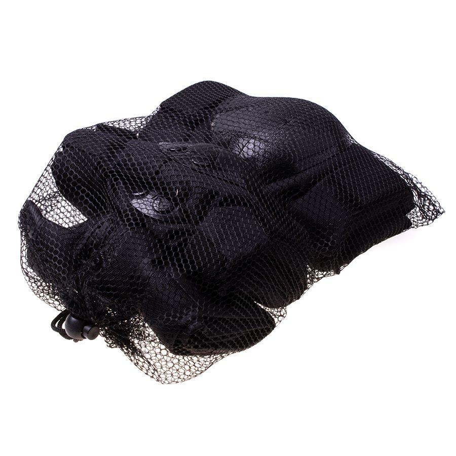 Helmet + protectors for roller / skateboard / bike - black, size S